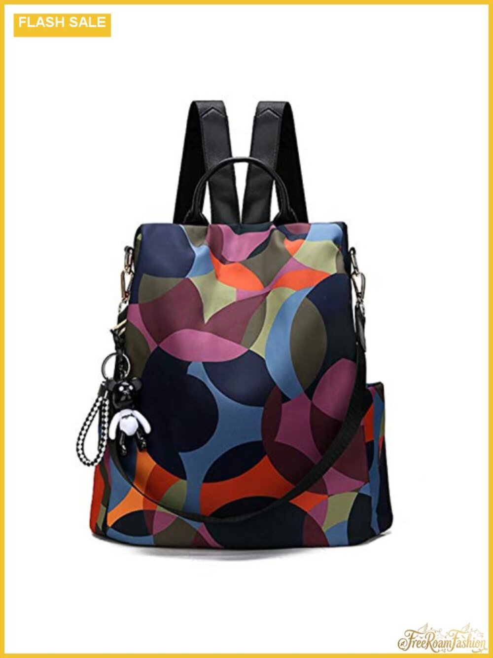 Anti-theft Nylon Backpack for Women Travel Rucksack Lightweight